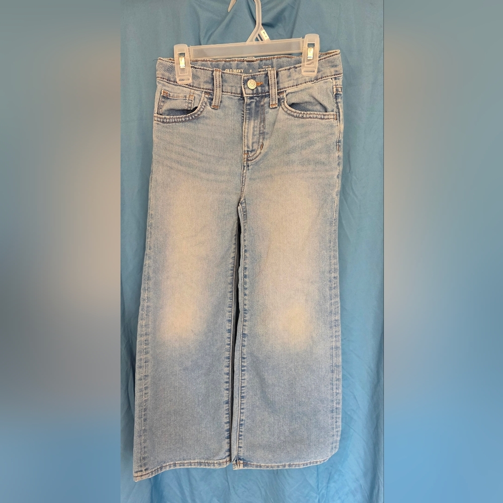 Old Navy Light Blue Girls Wide-Leg Jeans